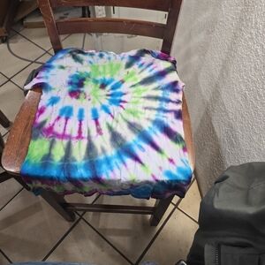 Hand Made One Of A Kind Colorful Tie-Dye T-Shirt